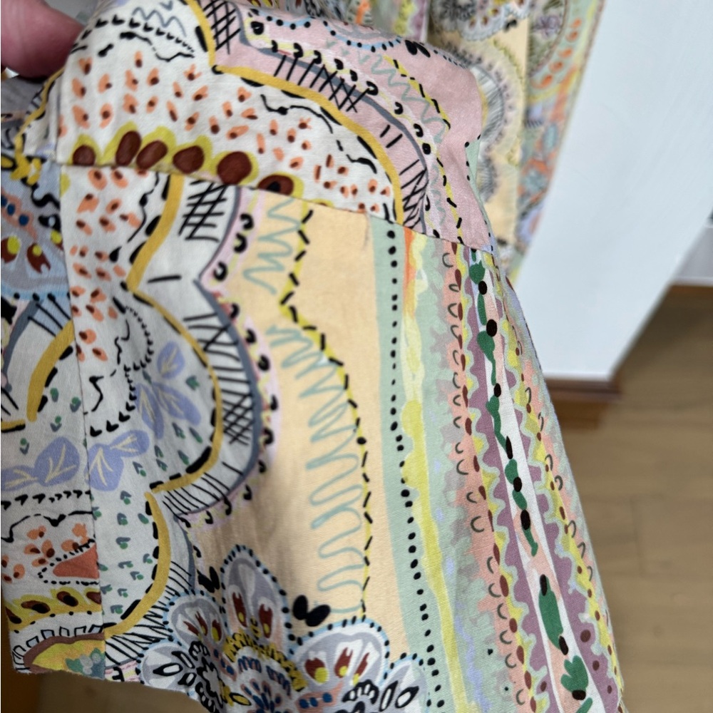 Zara Pastel Paisley Midi Dress - Picture 9 of 9
